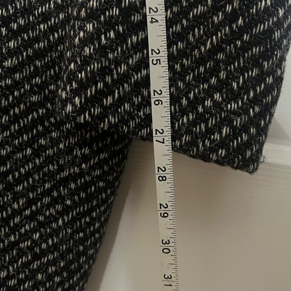 Peabody House Wool Blend Herringbone Coat Jacket Black Gray size 11/12 - Picture 8 of 9